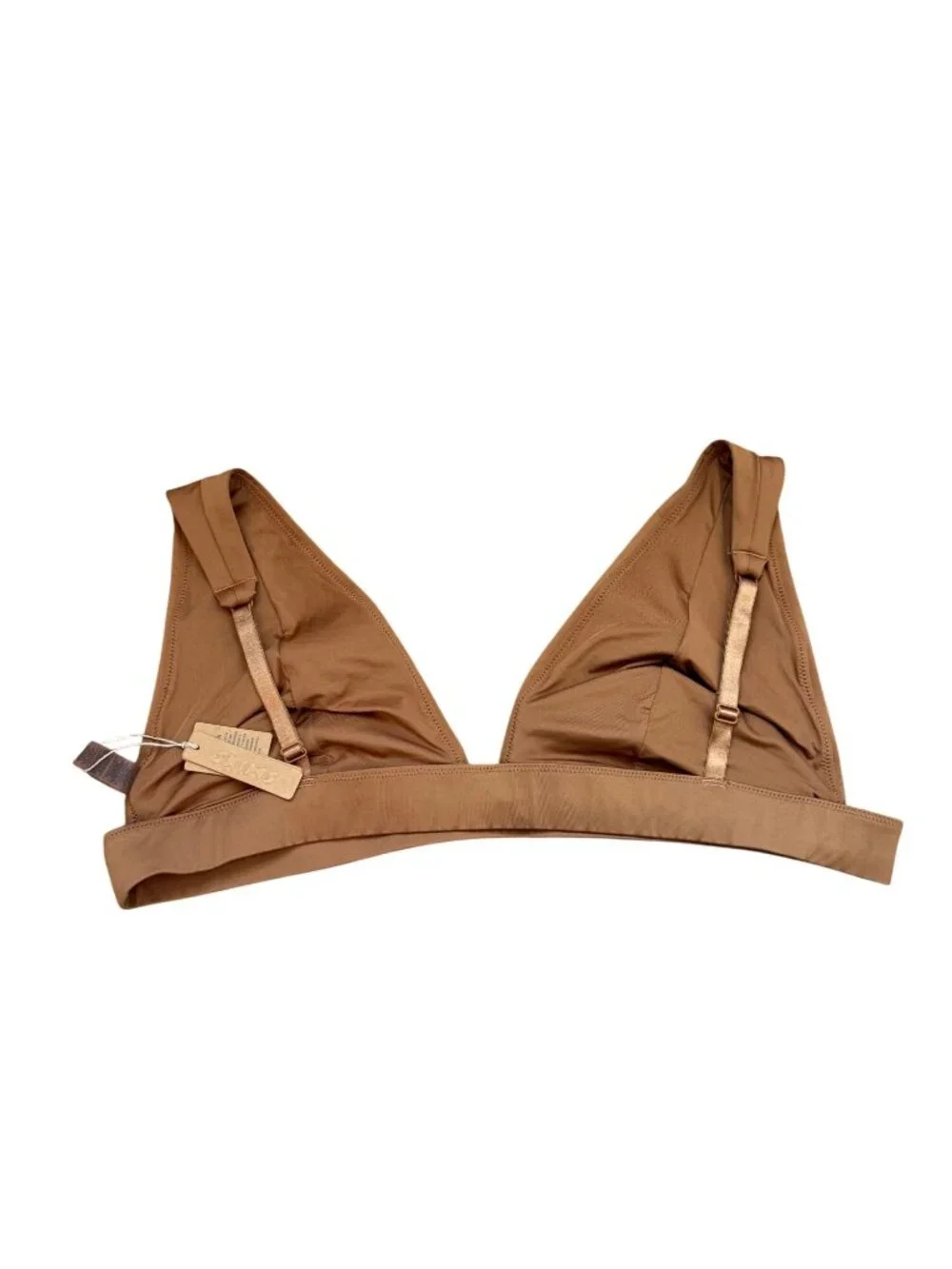 NEW Skims Plunge Bikini Top Brown Size 4X NWT SW-PLG-0742